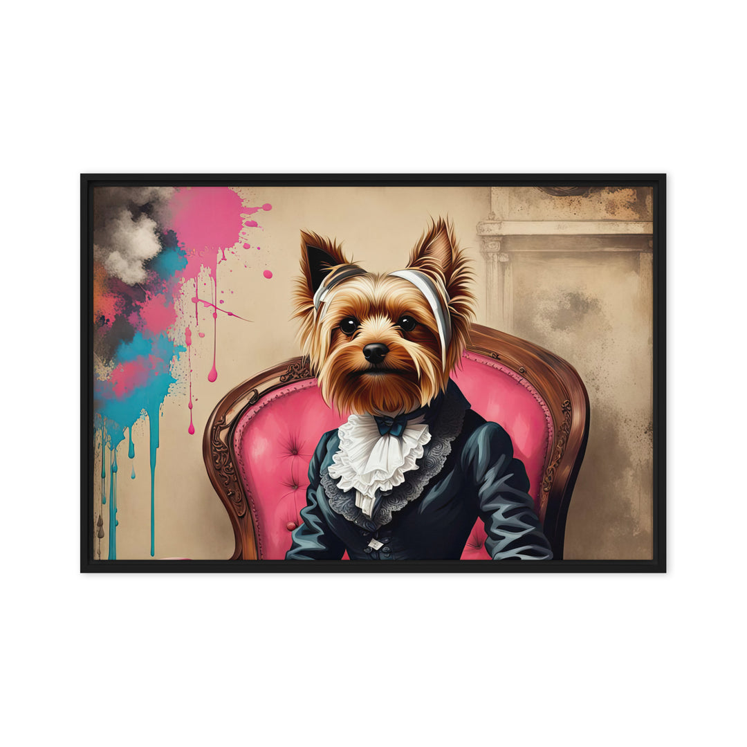 Yorkshire Terrier- Framed canvas v3