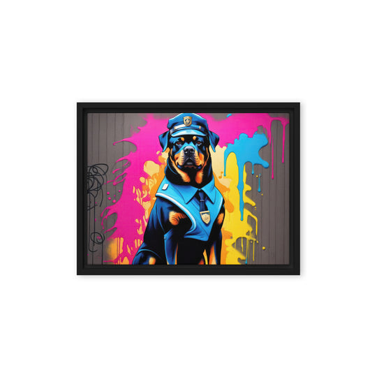 Rottweiler- Framed canvas