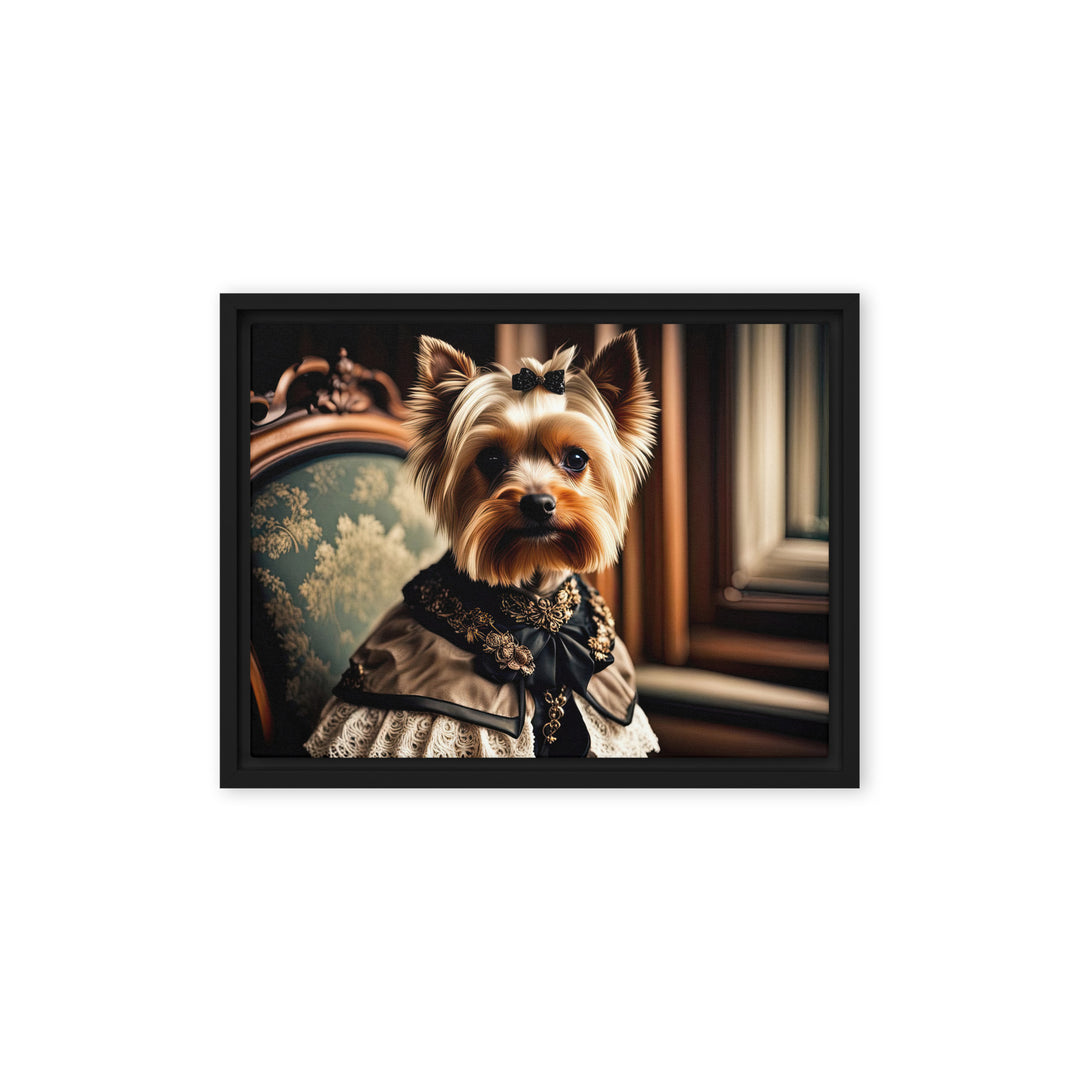 Yorkshire Terrier- Framed canvas