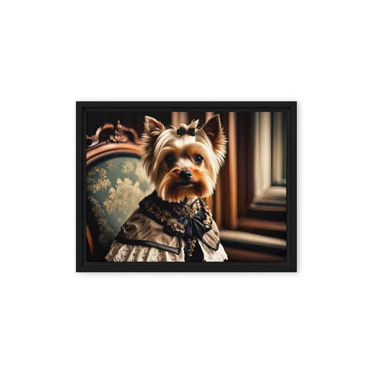 Yorkshire Terrier- Framed canvas