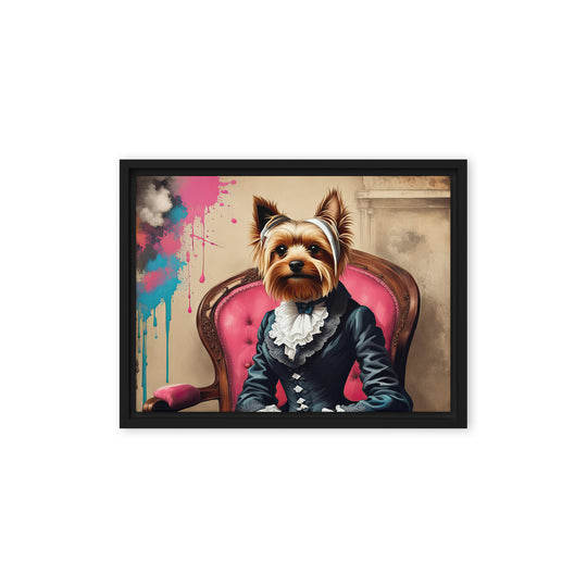Yorkshire Terrier- Framed canvas v3