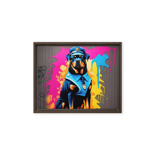 Rottweiler- Framed canvas