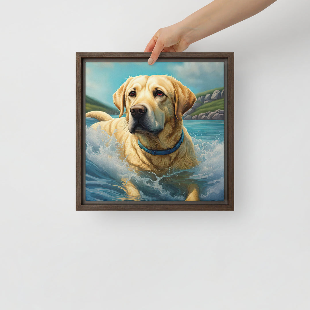 Framed canvas-Labrador Retriever V2