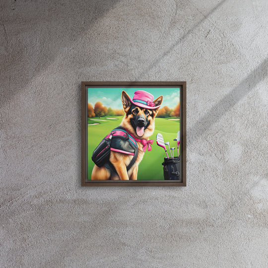 German Shepherd- Framed canvas v2