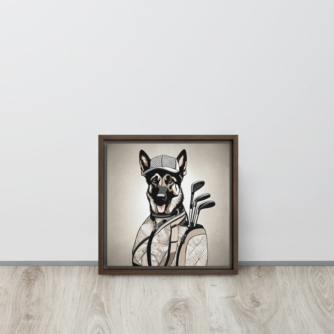 German Shepherd- Framed canvas v4