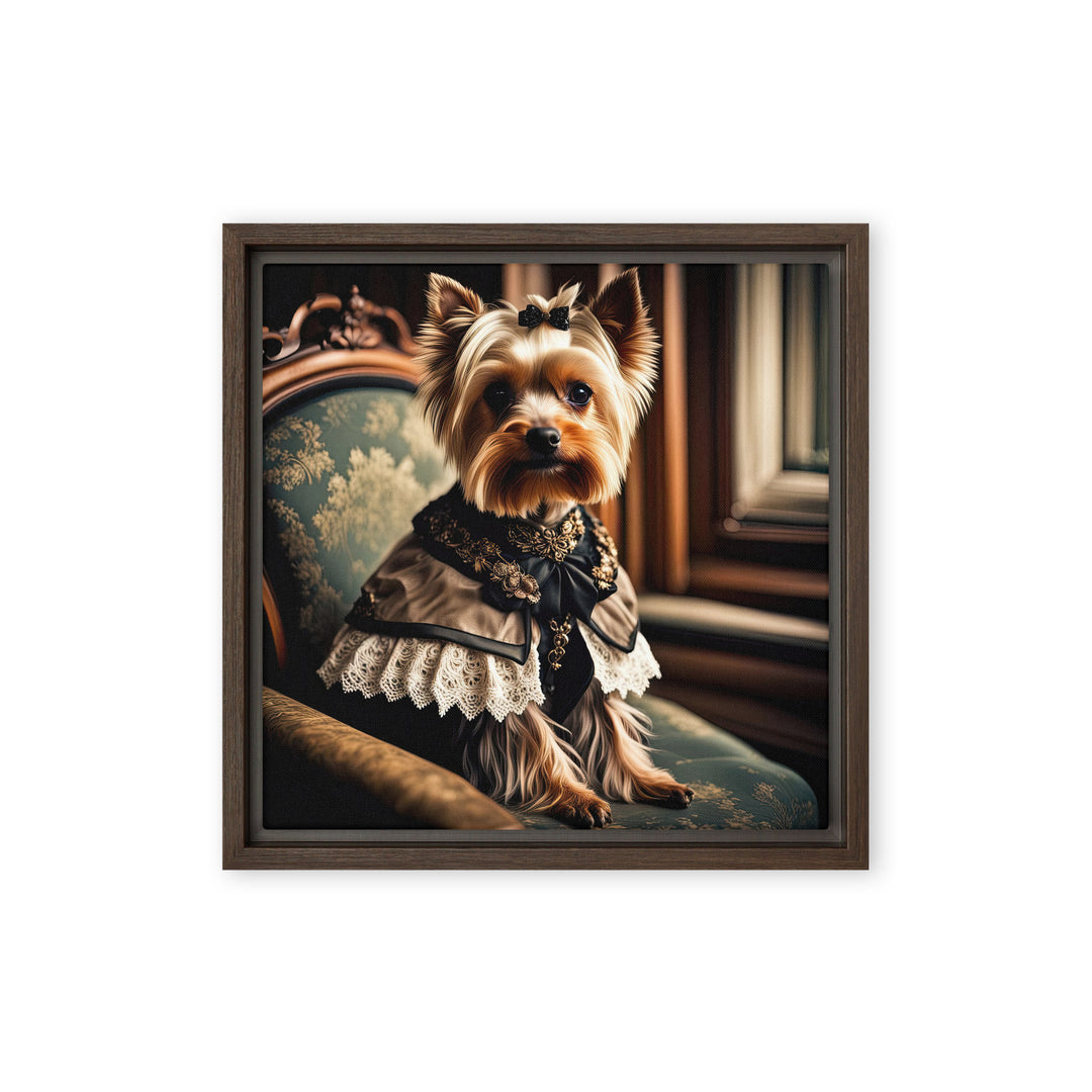 Yorkshire Terrier- Framed canvas