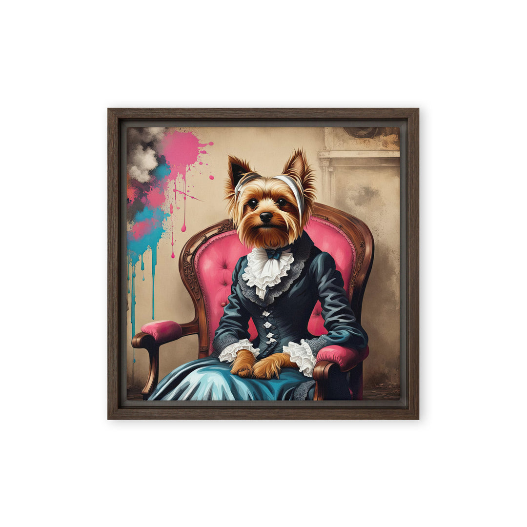 Yorkshire Terrier- Framed canvas v3