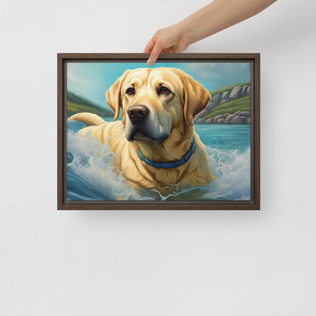 Framed canvas-Labrador Retriever V2