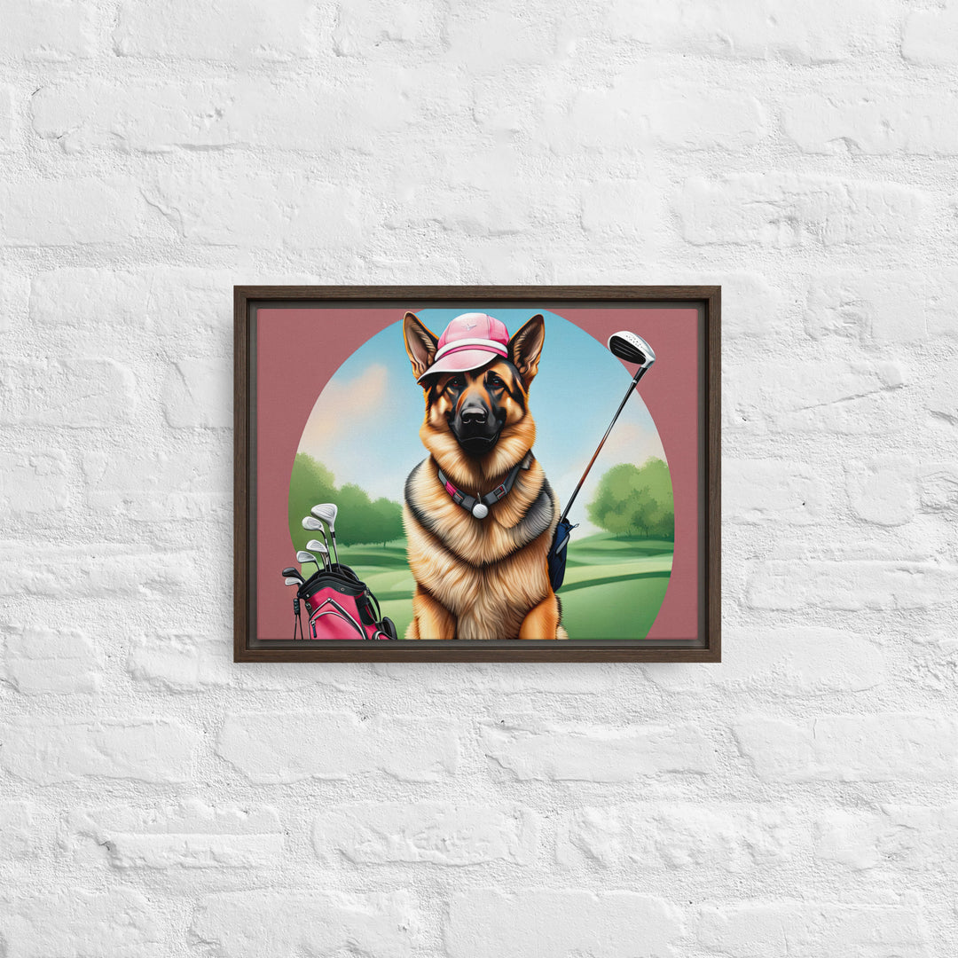 German Shepherd- Framed canvas v3