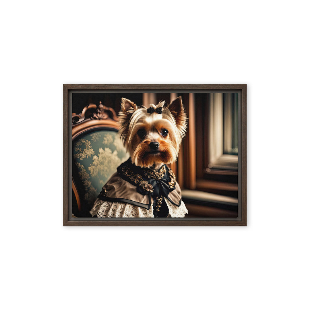 Yorkshire Terrier- Framed canvas
