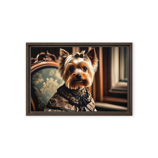 Yorkshire Terrier- Framed canvas