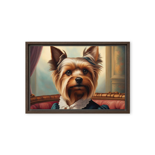 Yorkshire Terrier- Framed canvas v2
