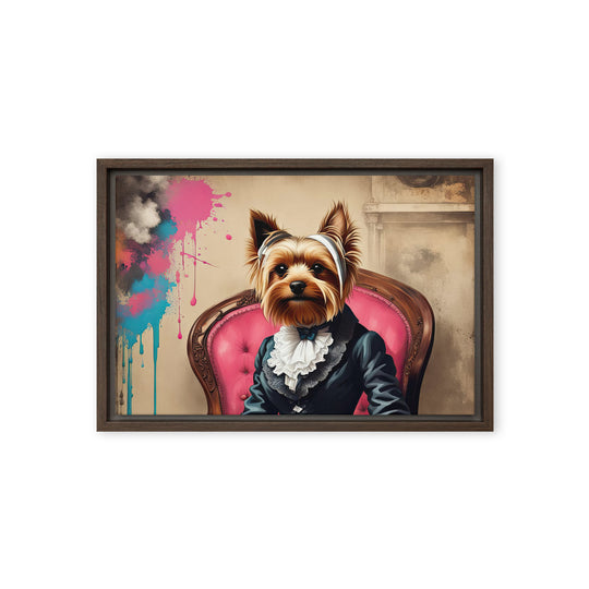Yorkshire Terrier- Framed canvas v3