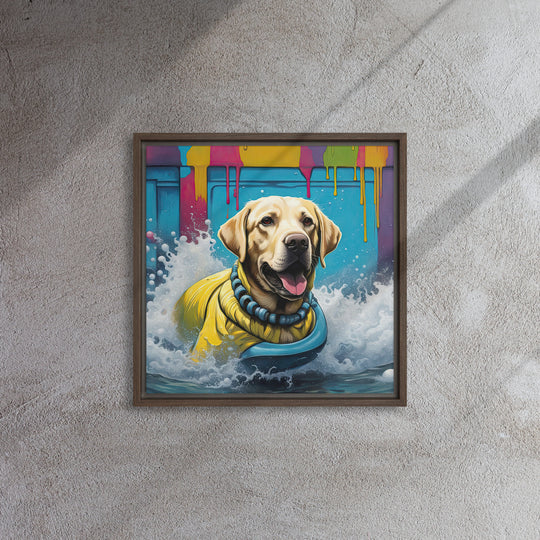 Framed canvas-Labrador Retriever