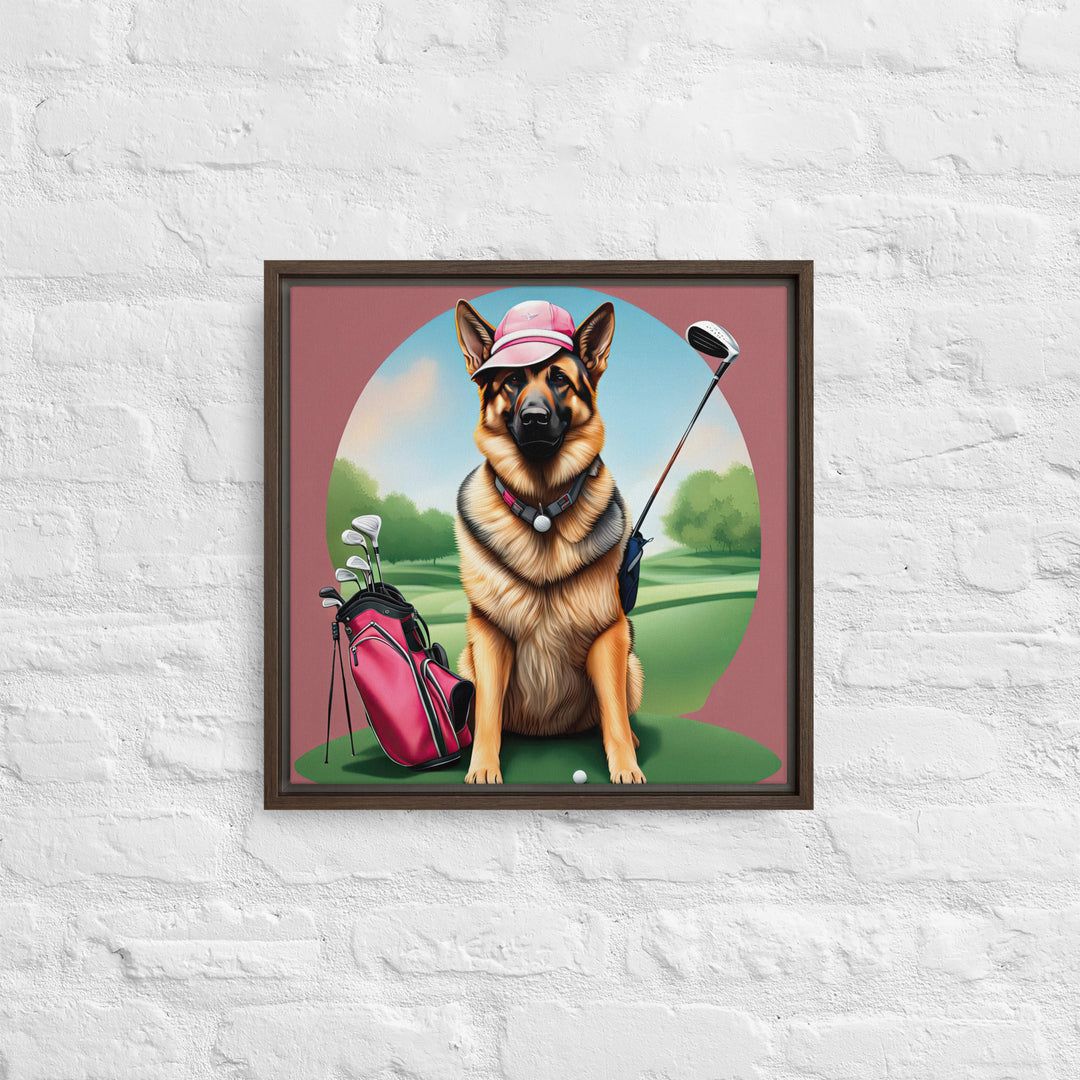 German Shepherd- Framed canvas v3