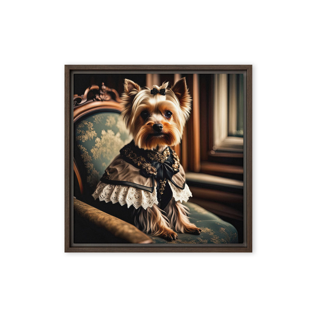 Yorkshire Terrier- Framed canvas