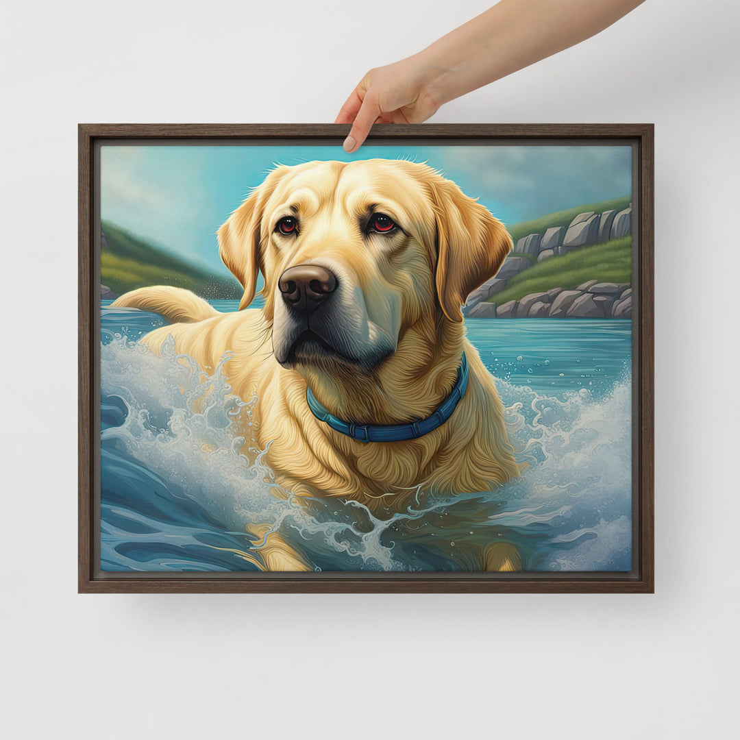 Framed canvas-Labrador Retriever V2