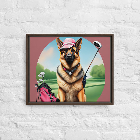 German Shepherd- Framed canvas v3