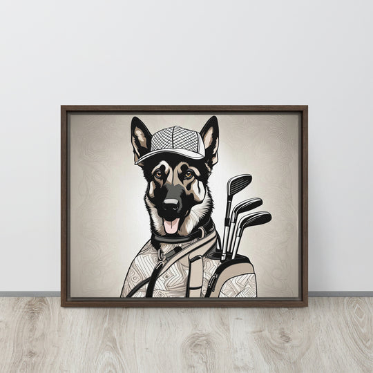 German Shepherd- Framed canvas v4