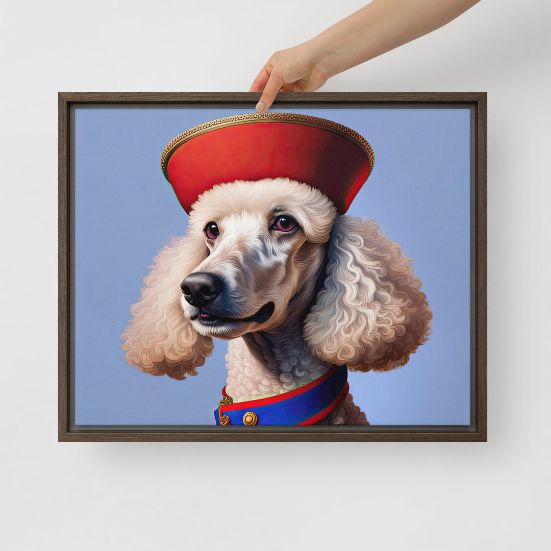 Poodle- Framed canvas v4