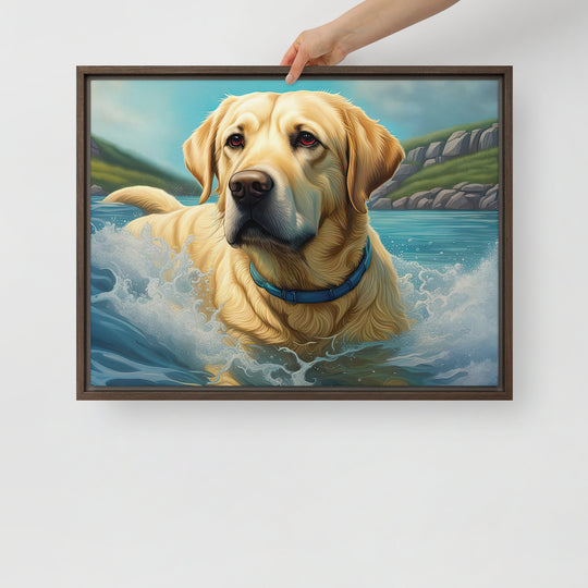 Framed canvas-Labrador Retriever V2