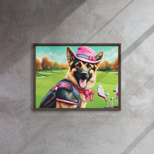 German Shepherd- Framed canvas v2