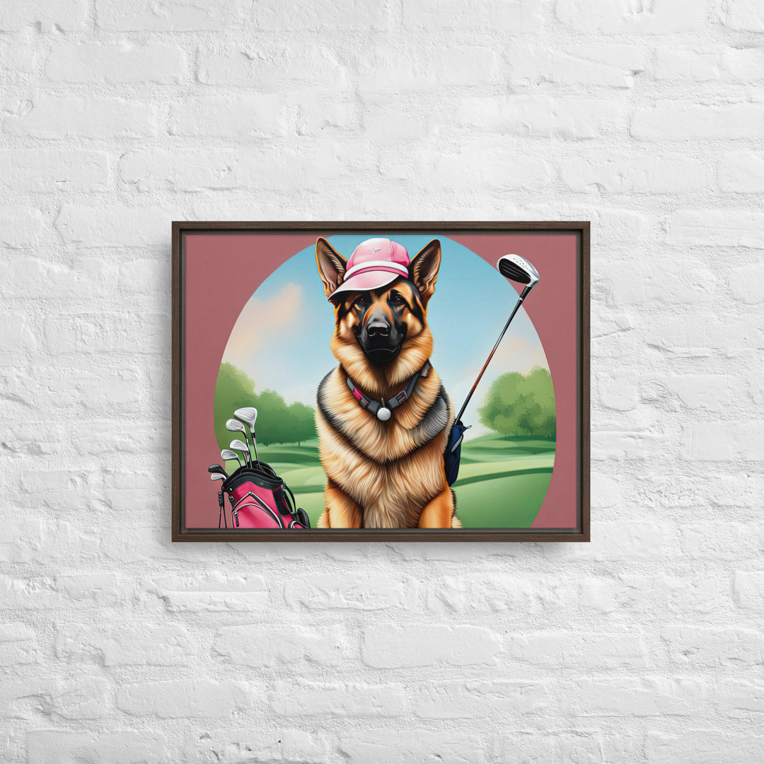 German Shepherd- Framed canvas v3