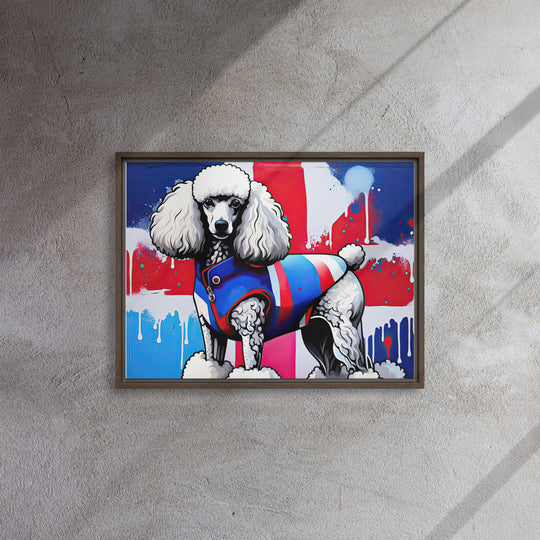 Poodle- Framed canvas v3
