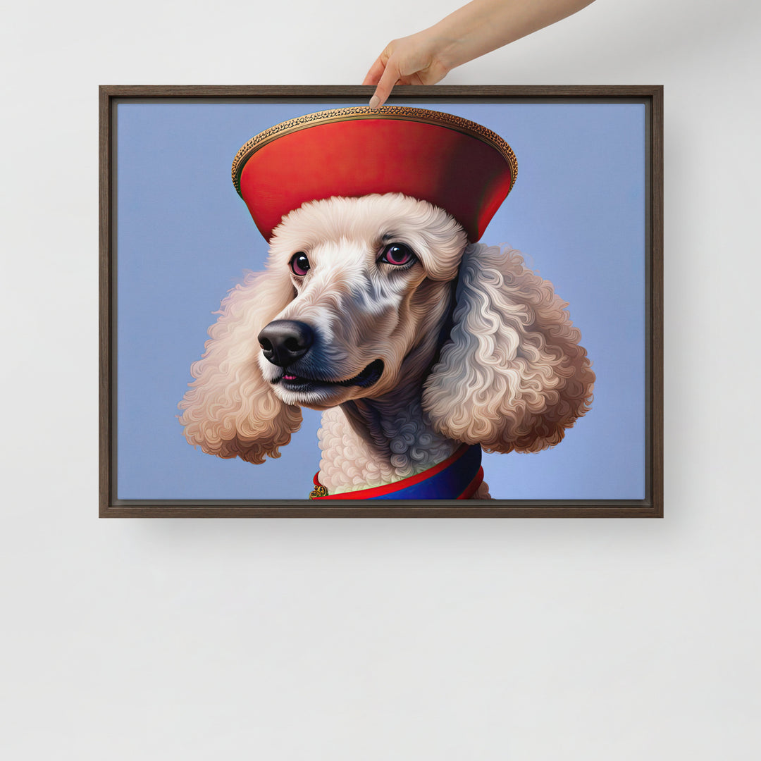 Poodle- Framed canvas v4