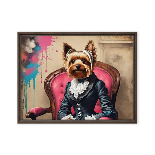 Yorkshire Terrier- Framed canvas v3