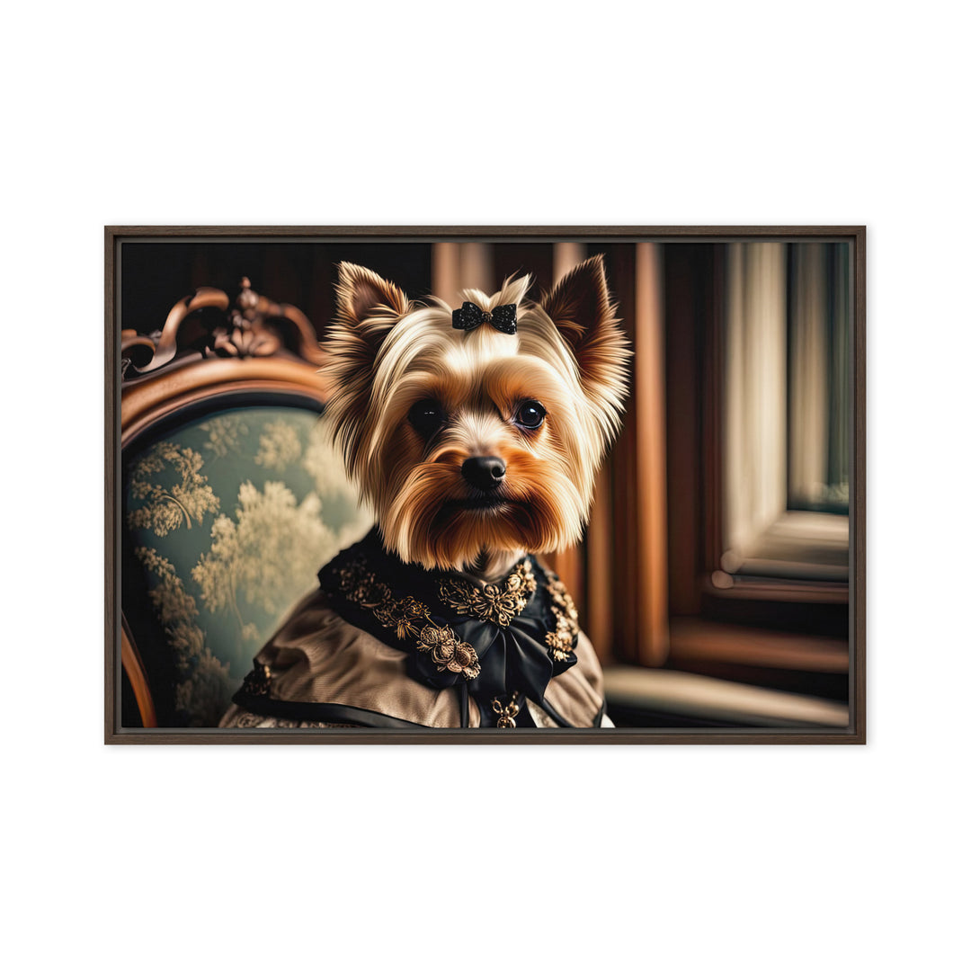 Yorkshire Terrier- Framed canvas