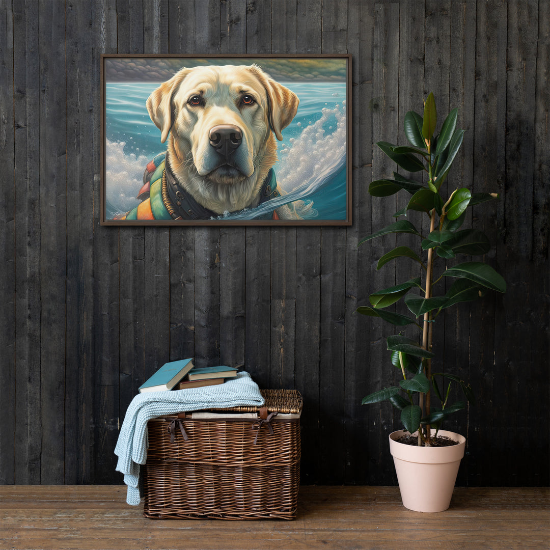 Framed canvas-Labrador Retriever V4