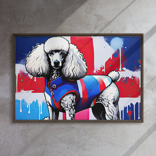 Poodle- Framed canvas v3