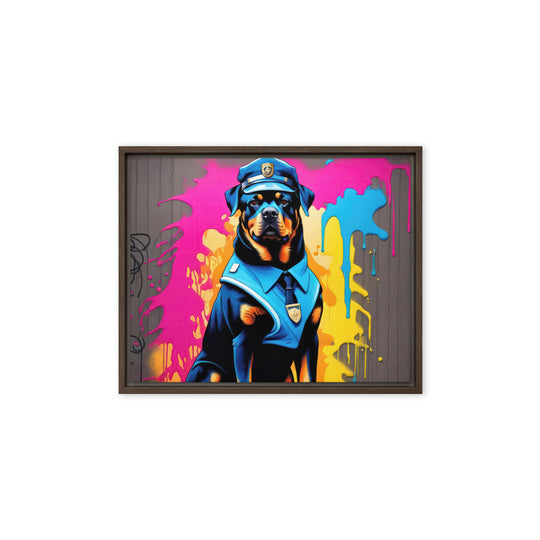 Rottweiler- Framed canvas