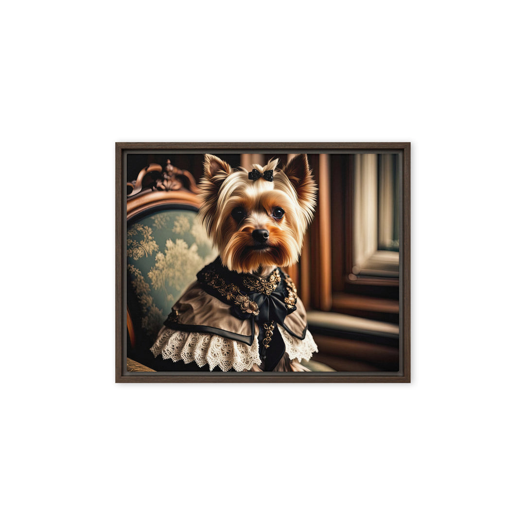 Yorkshire Terrier- Framed canvas