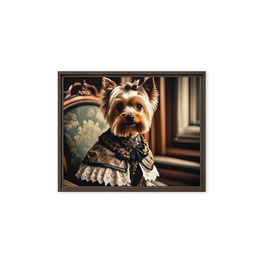 Yorkshire Terrier- Framed canvas