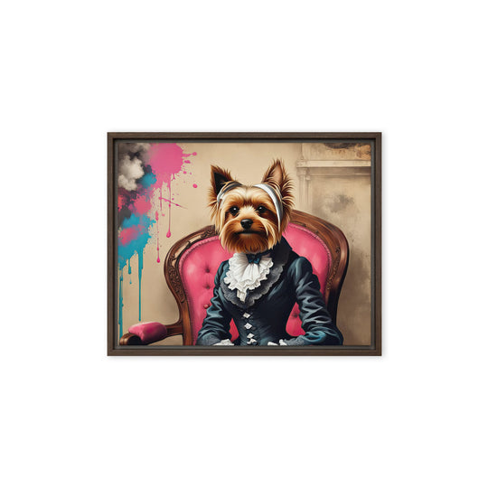 Yorkshire Terrier- Framed canvas v3