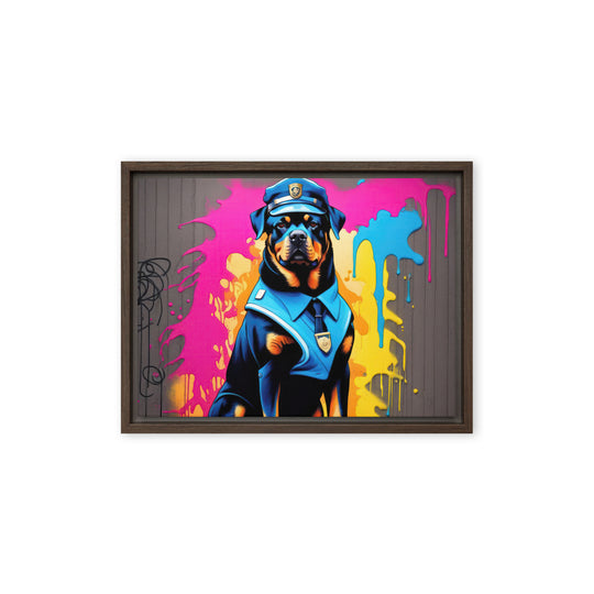 Rottweiler- Framed canvas