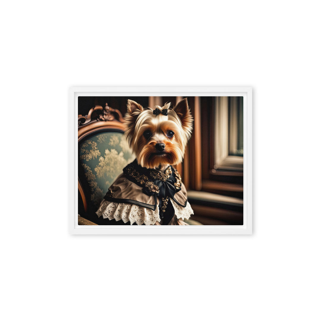 Yorkshire Terrier- Framed canvas