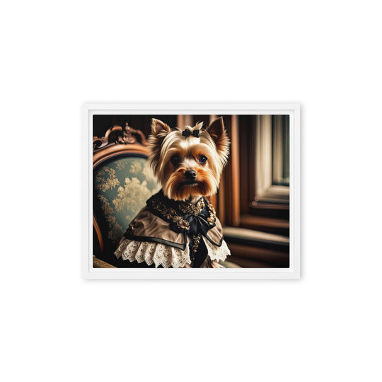 Yorkshire Terrier- Framed canvas