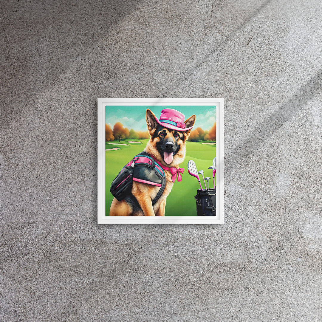 German Shepherd- Framed canvas v2