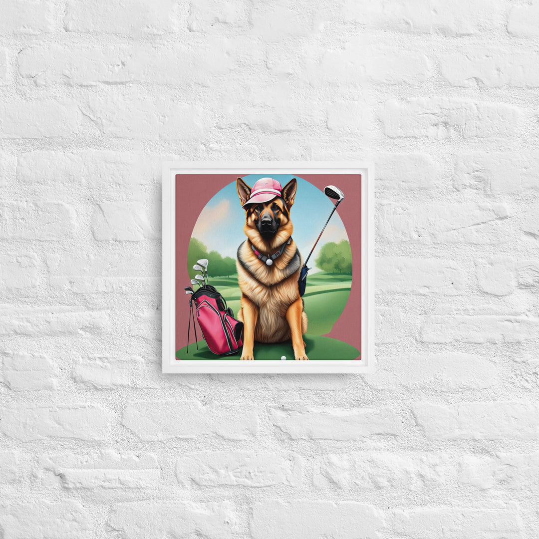 German Shepherd- Framed canvas v3