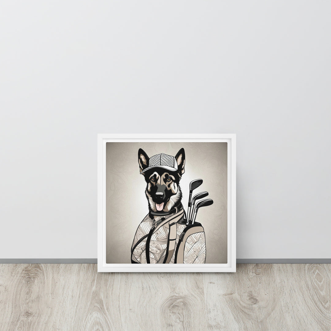 German Shepherd- Framed canvas v4