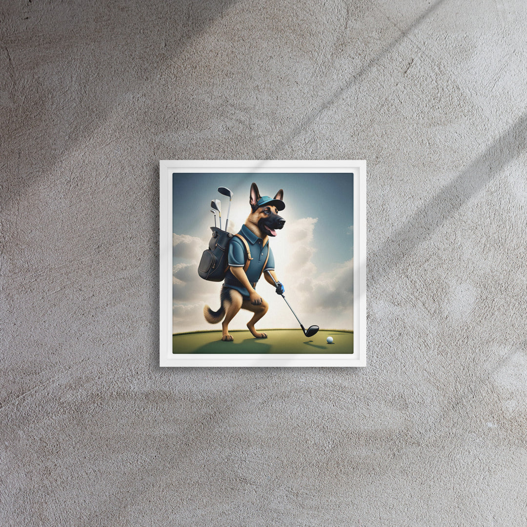 German Shepherd- Framed canvas v5