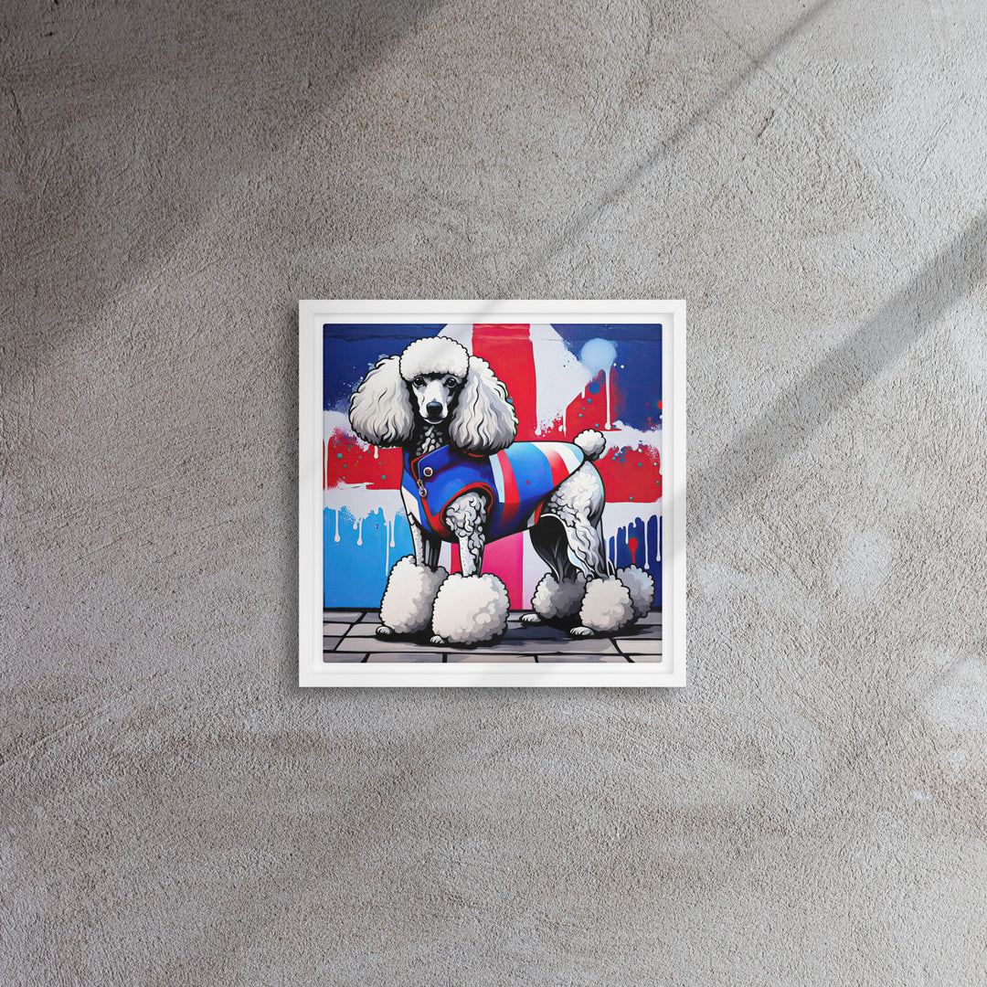 Poodle- Framed canvas v3
