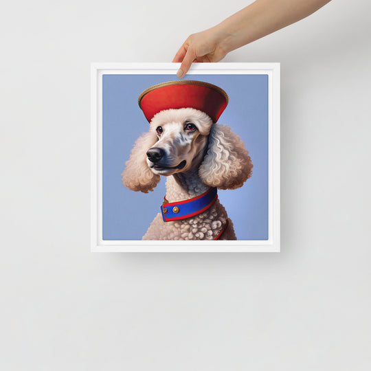 Poodle- Framed canvas v4