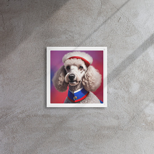 Poodle- Framed canvas