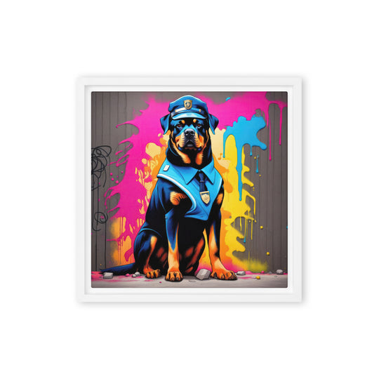 Rottweiler- Framed canvas