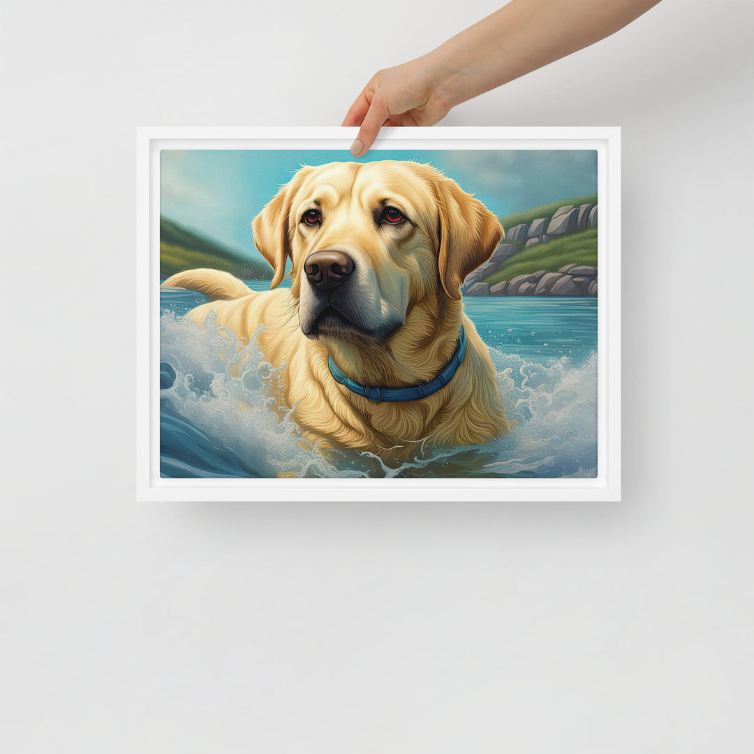 Framed canvas-Labrador Retriever V2