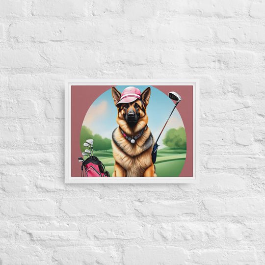 German Shepherd- Framed canvas v3